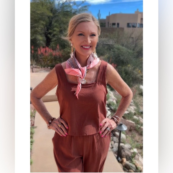 NWT 2PC BROWN TOP & PANT SET-S - Picture 12 of 17